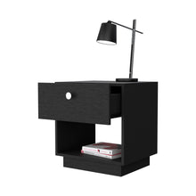 Load image into Gallery viewer, 20" One Drawer Nightstand With Integrated Tech - Black