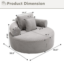 Load image into Gallery viewer, Round Sofa Bed With 3 Pillows For Living Room