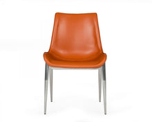 Load image into Gallery viewer, Upholstered Faux Leather Wing Back Dining Side Chairs (Set of 2) - Terra Cotta
