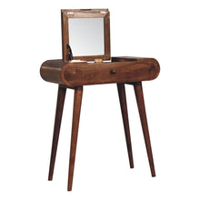 Load image into Gallery viewer, Mini Dressing Table With Foldable Mirror - Caramel