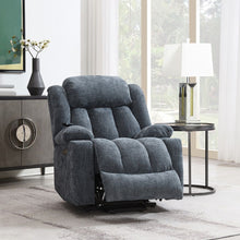 Load image into Gallery viewer, Omarion - Power Recliner With Lift, Heating & Massage - Blue Chenille