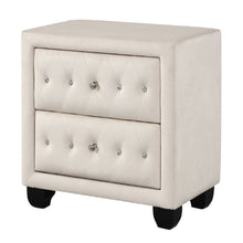 Load image into Gallery viewer, Sophia - 2 Drawer Upholstered Nightstand