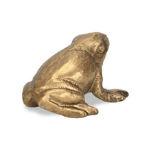 Load image into Gallery viewer, Frog Figurine - Antiqued Gold