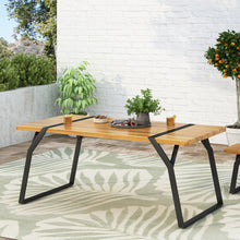 Load image into Gallery viewer, Zora - Dining Table Industrial & Iron Table - Black