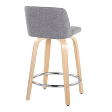 Load image into Gallery viewer, Toriano - Contemporary Fixed Height Counter Stool & Swivel And Round Footrest (Set of 2)