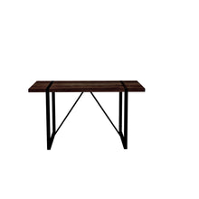 Load image into Gallery viewer, Modern Dining Table With Black Metal Legs For 4 - 6 Person