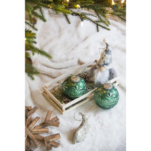 Load image into Gallery viewer, Christmas Ball Ornaments, Glass Decorative Hanging Ball Christmas Tree Ornaments, For Holiday Party Decorations (Set of 6) - Green