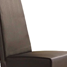 Load image into Gallery viewer, Upholstered Faux Leather Dining Side Chairs (Set of 2) - Dark Brown