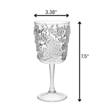 Load image into Gallery viewer, Paisley Acrylic Wine Glasses (Set of 4)