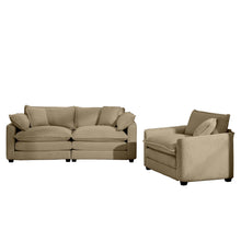 Load image into Gallery viewer, Elegant Oversized Sectional Sofa Set With Deep Seats And Flexible Layout