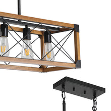Load image into Gallery viewer, 33" Five Light Metal Chandelier With Shades - Brown