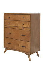 Load image into Gallery viewer, Solid Wooden 4 Drawer Chest - Brown