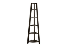 Load image into Gallery viewer, Five Tier Corner Bookcase - Espresso