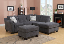 Load image into Gallery viewer, Ottoman - Gray - Wood
