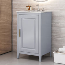 Load image into Gallery viewer, Modern Bathroom Vanity With Sink, Functional Drawer, Soft- Closing Door