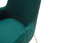 Load image into Gallery viewer, Velvet Dining Chair - Green