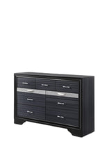 Load image into Gallery viewer, Manufactured Wood Nine Drawer Gentlemans Chest - Black