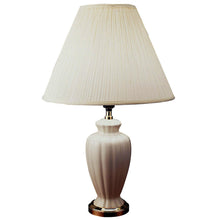 Load image into Gallery viewer, Bedside Table Lamp With Off-White Empire Shade - Gold