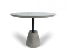 Load image into Gallery viewer, Concrete Pedestal Base Round Top Dining Table - Gray