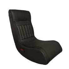 Load image into Gallery viewer, Foldable Gaming Chair With Onboard Speakers, LED Strip Lighting, Bluetooth, Vibration Massage, USB Charging Port - Black