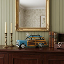 Load image into Gallery viewer, Hand Painted Decorative Car - Blue / Yellow