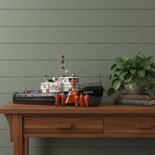 Load image into Gallery viewer, Hand Painted Model Boat (624415) - Black / White