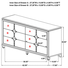 Load image into Gallery viewer, Gwendolyn - 6 Drawer Dresser Cabinet - White