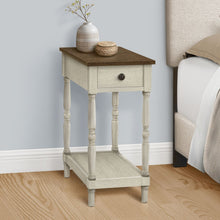 Load image into Gallery viewer, Accent End Table, 2 Tier, Storage Drawer, Traditional Stylish Design
