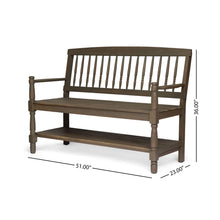 Load image into Gallery viewer, Imperial - Bench With Built In Shelf