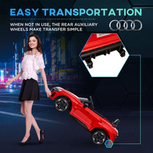 Load image into Gallery viewer, Aosom - Kids Ride On Car, 12V Licensed Audi Rs E-Tron Gt 3.1 Mph Electric Car For Kids, Ride-On Toy For Boys And Girls With Remote Control, 4 Wheels With Suspension, Horn, Music, Lights - Red