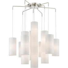 Load image into Gallery viewer, 43'' Multi Light Dimmable Chandelier With Shades - Nickel