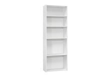 Load image into Gallery viewer, Adjustable Five Tier Bookcase - White