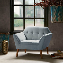 Load image into Gallery viewer, Modern Lounge Chair With Button Tufting