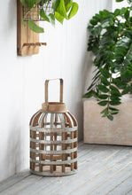 Load image into Gallery viewer, Decorative Lantern With Handle, Wooden Lantern For Indoor Outdoor, Home Garden Wedding