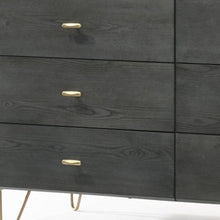 Load image into Gallery viewer, Six Drawer Double Dresser - Dark Gray