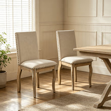 Load image into Gallery viewer, Upholstered Dining Chairs With Nailhead (Set of 2)