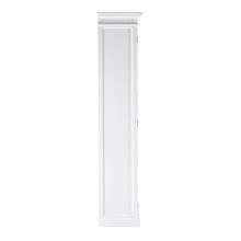 Load image into Gallery viewer, Wood And Glass Double Door Storage Cabinet - White