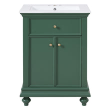 Load image into Gallery viewer, Modern Bathroom Vanity With Tip-Out Drawer And Soft-Close Hinges