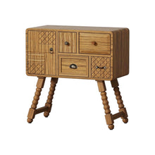 Load image into Gallery viewer, Solid Wood Console Accent Cabinet With Single Door Four Drawers - Sepia