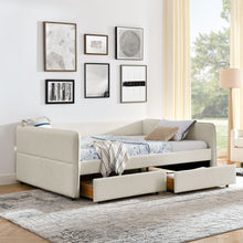 Load image into Gallery viewer, Upholstered Daybed & 2 Drawers