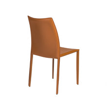 Load image into Gallery viewer, Upholstered Leather Dining Side Chairs (Set of 2) - Terra Cotta