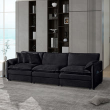 Load image into Gallery viewer, Modern Chenille Oversized Deep Seat Sectional Sofa With Pillows