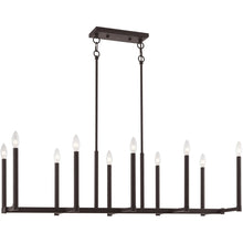 Load image into Gallery viewer, 18'' Ten Light Dimmable Chandelier With Shades - Bronze