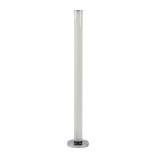 Load image into Gallery viewer, Column Floor Lamp With Clear Drum Shade - White