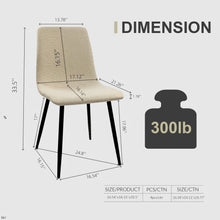 Load image into Gallery viewer, Modern Upholstered Dining Chairs With Cushion Seat And Sturdy Legs (Set of 4)