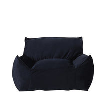 Load image into Gallery viewer, Allea - Velveteen Bean Bag Chair With Armrests - Midnight Blue