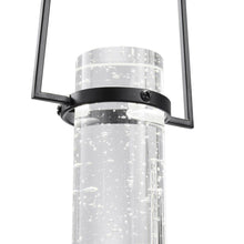 Load image into Gallery viewer, Three Light Metal Dimmable Smart Enabled Chandelier With Shades - Black / Clear