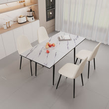 Load image into Gallery viewer, Modern Extendable Dining Table And Chair Set For 2 - 6 People