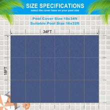 Load image into Gallery viewer, 16 X 32 Ft Inground Pool Safety Cover, Rectangle