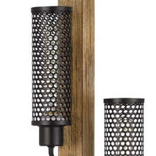 Load image into Gallery viewer, Three Light Traditional Shaped Floor Lamp With Black Novelty Shade - Brown